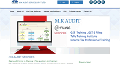 Desktop Screenshot of mkaudit.com